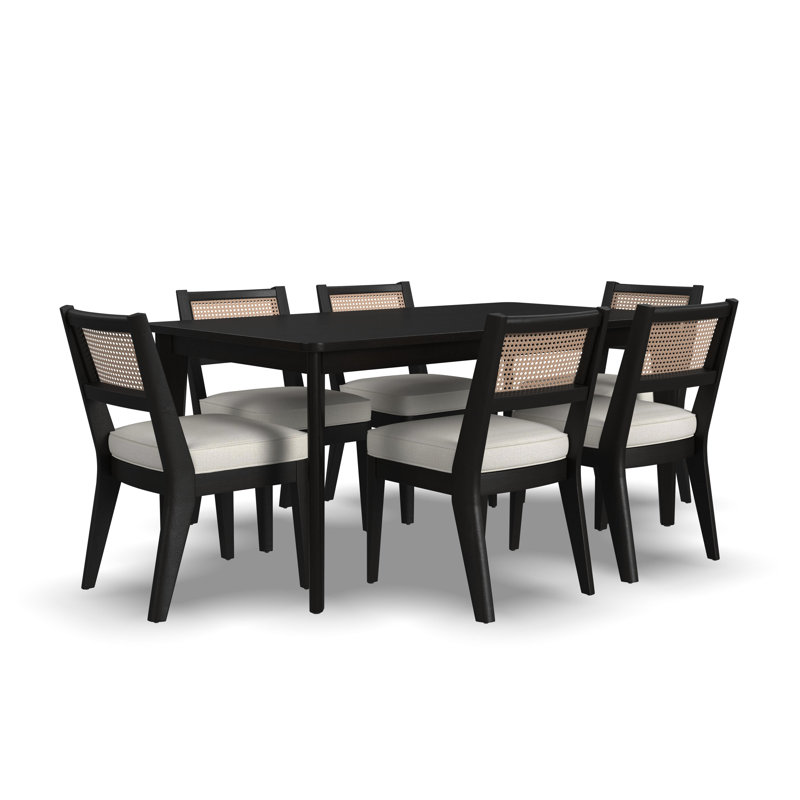 Beachcrest Home Landeros Rectangular 36'' L x 66'' W Dining Set